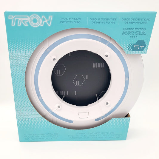 2025 Disney Park TRON Kevin Flynn Identity Disc White Bluetooth Speaker LE 3500