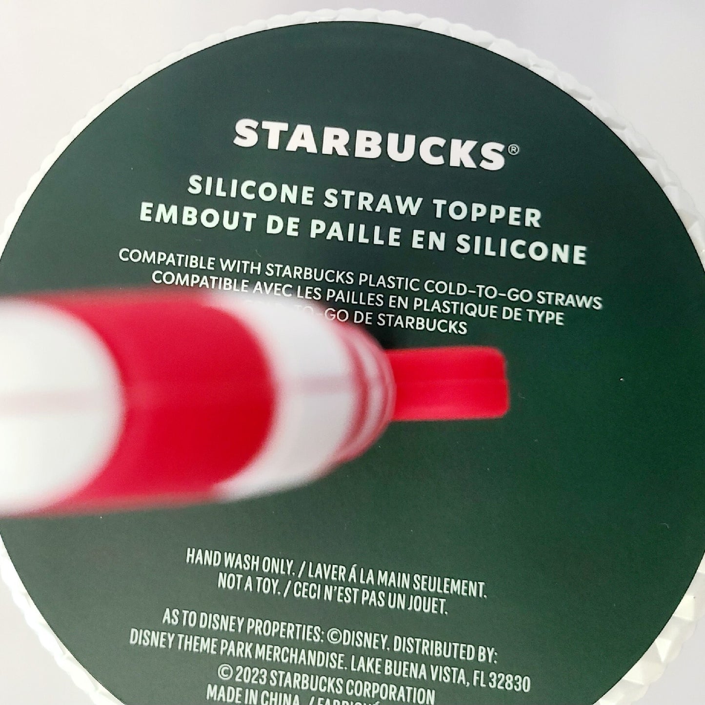 Starbucks Disney Parks Mickey Mouse Holiday Christmas Tumbler Cup With Straw NEW
