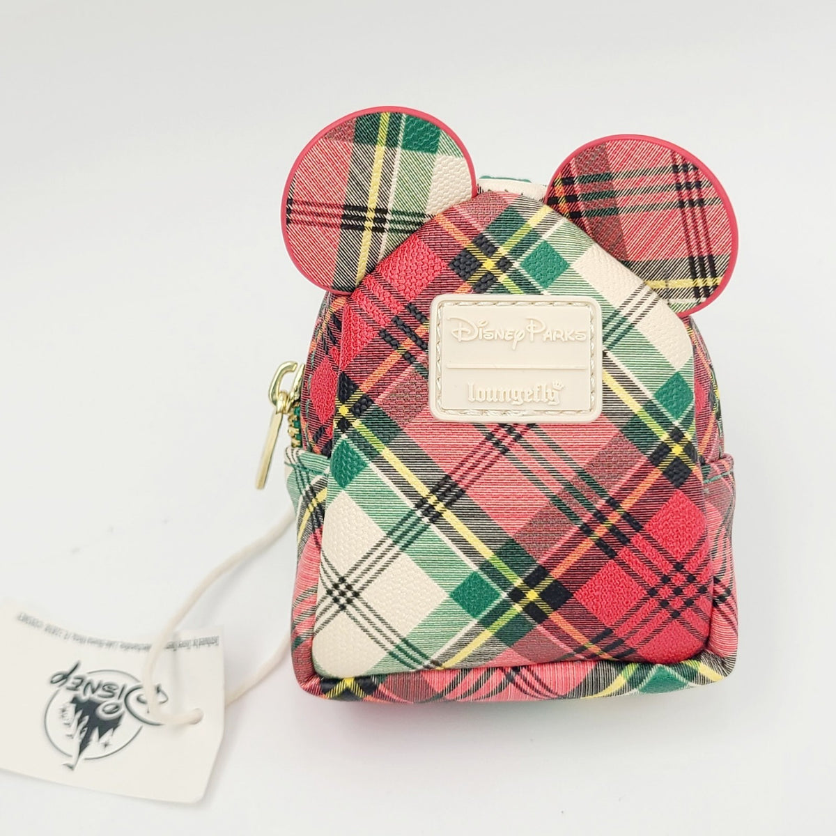 2026 Disney Parks Loungefly Mini Backpack Christmas Bag Clip Charm Keychain New