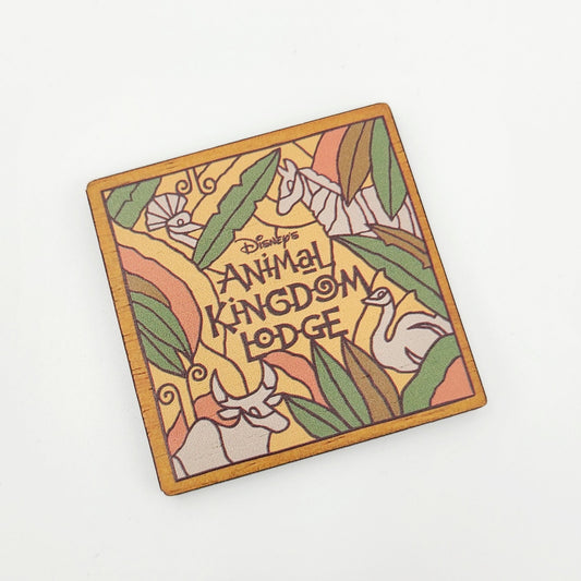 2025 Walt Disney World Parks Animal Kingdom Lodge Resort Magnet Wood Zebra NEW