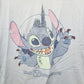LARGE Walt Disney World Park Shirt Adult Blue Stitch Castle Mickey Mouse T-Shirt
