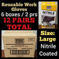 12 PAIRS Large Reusable Breathable Utility Gloves Working Auto Nitrile Coated