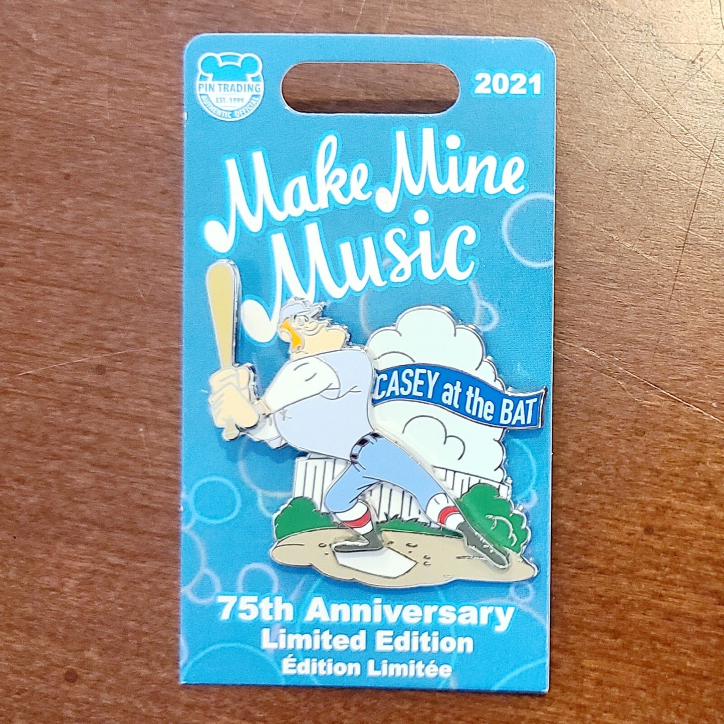 NEW Disney Parks Casey At The Bat / Make Mine Music 75th Anniversary LE 2021 Pin