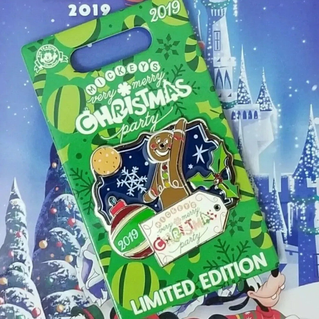 2019 Disney Parks Mickey's Very Merry Christmas Party Gingerbread Limited Pin