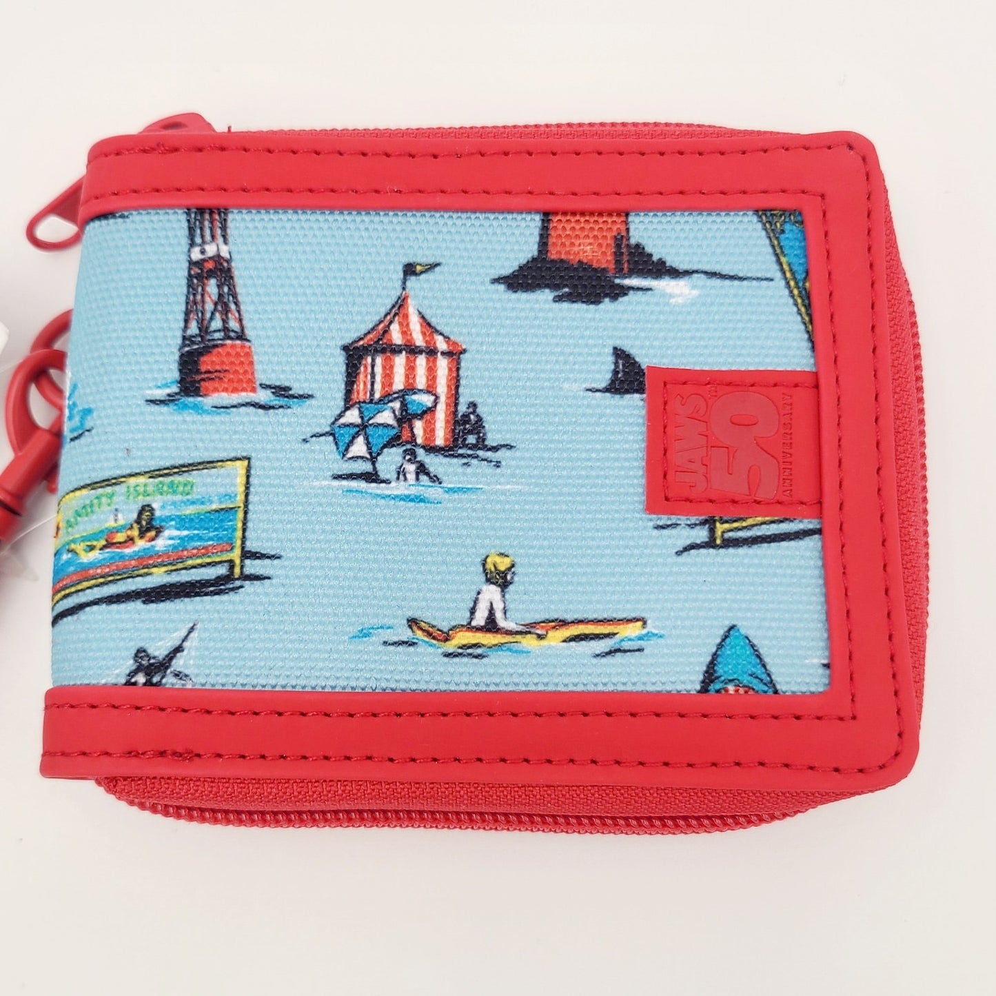 *Actual Wallet* Universal Studios Florida Jaws 50th Anniversary All Over Print