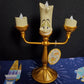 NEW Disney Parks Beauty And The Beast Lumiere Light Up Candelabra Figure 11”