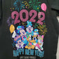 LARGE WDW Happy New Year 2022 T-Shirt Walt Disney World Mickey Minnie Donald