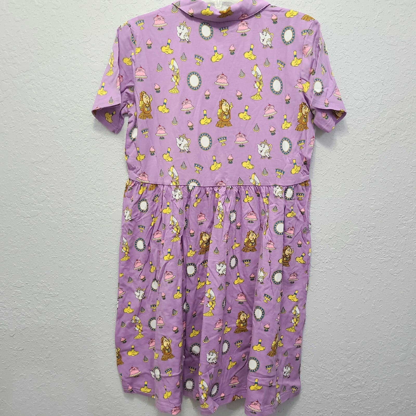 XL Disney Shop Cakeworthy Beauty & the Beast Be Our Guest Purple Dress Lumiere