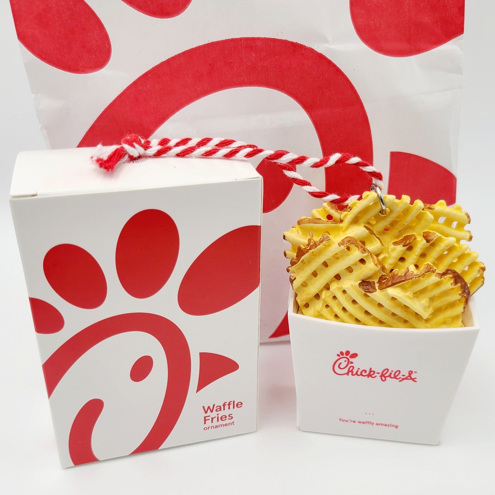 *2025 Waffle Fry Ornament* Chick Fil A Christmas Limited CFA Chicken Fast Food