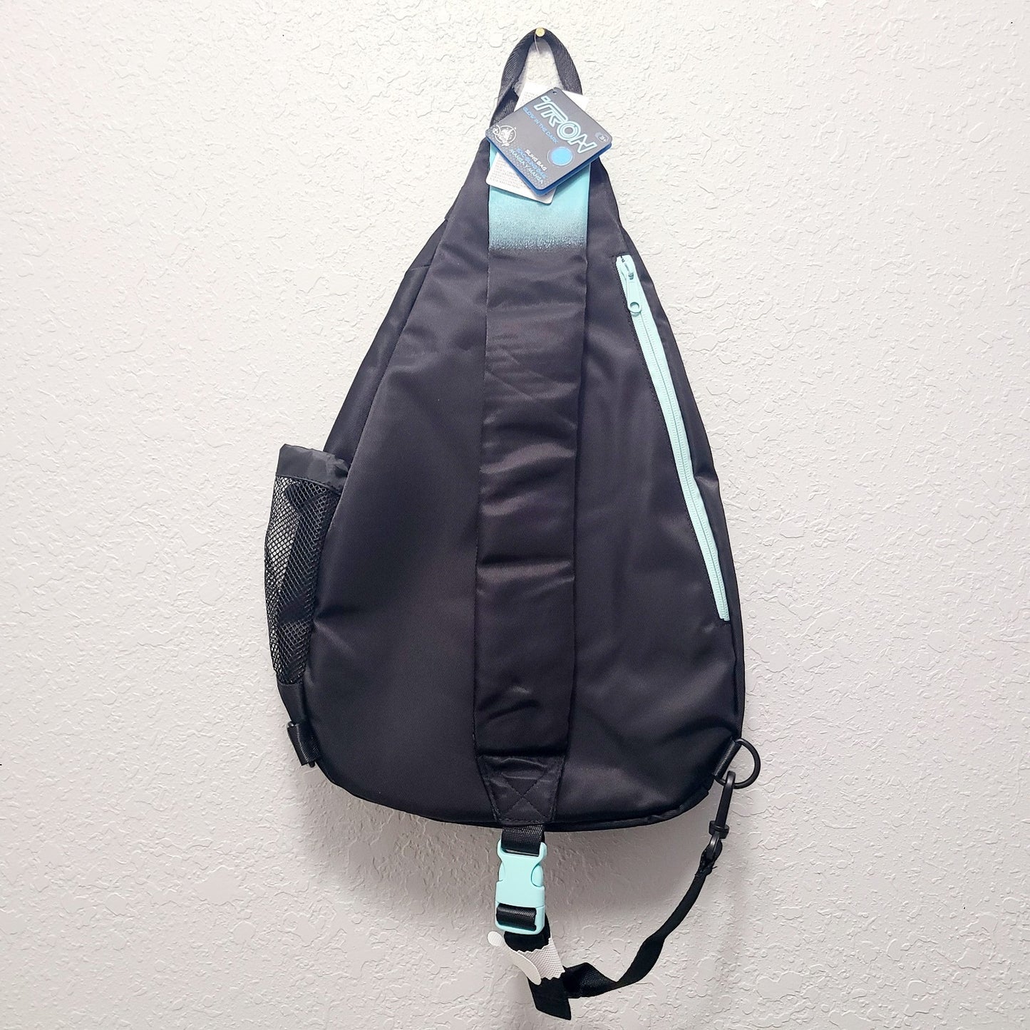 NEW Disney Parks WDW TRON Lightcycle Run Crossbody Sling Bag Glow In The Dark