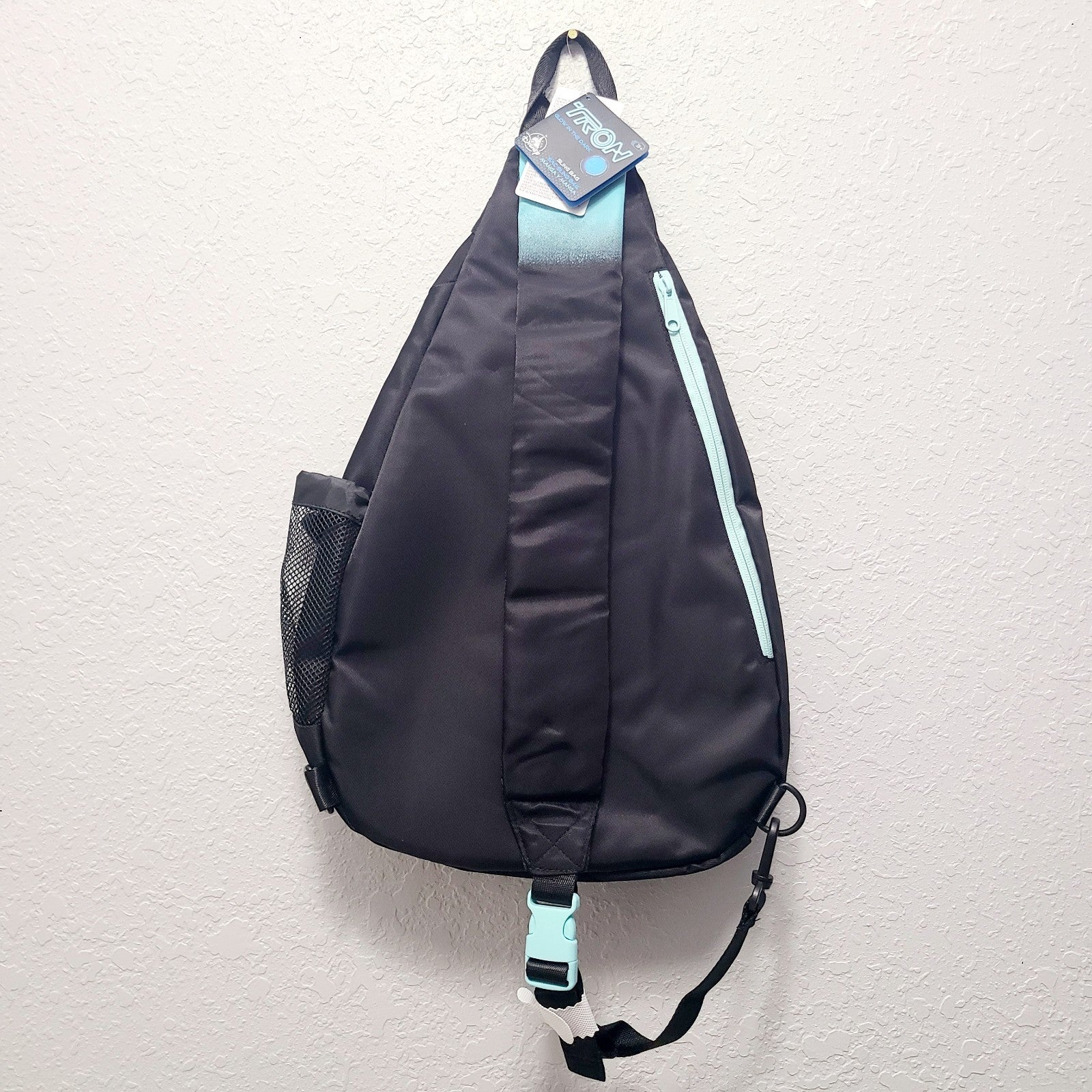 NEW Disney Parks WDW TRON Lightcycle Run Crossbody Sling Bag Glow In The Dark