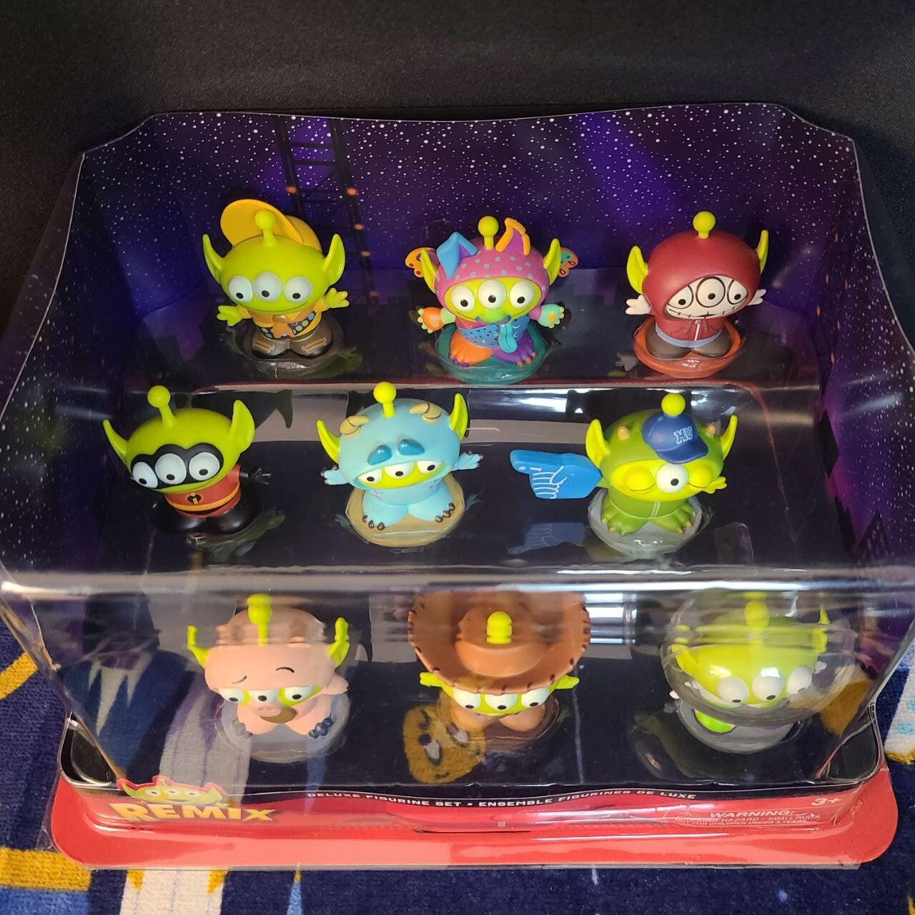 Disney Park Pixar Toy Story Alien REMIX Deluxe Figurine Playset 9 Piece Cake Top