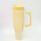 Wawa Tumbler Mug w/Handle & Straw 32 Oz ICED BEVERAGE Sunny Sipper Cup Yellow