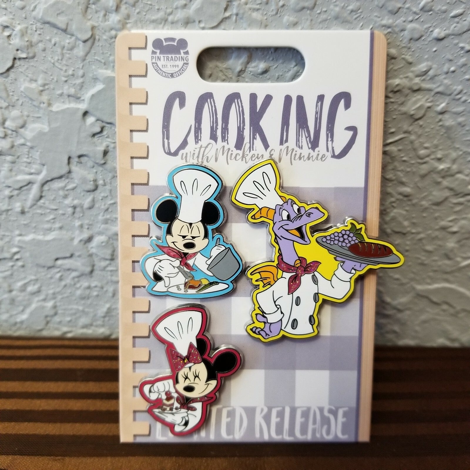Disney Parks 2020 EPCOT Food & Wine Festival Chef Mickey Minnie Figment Pin Set