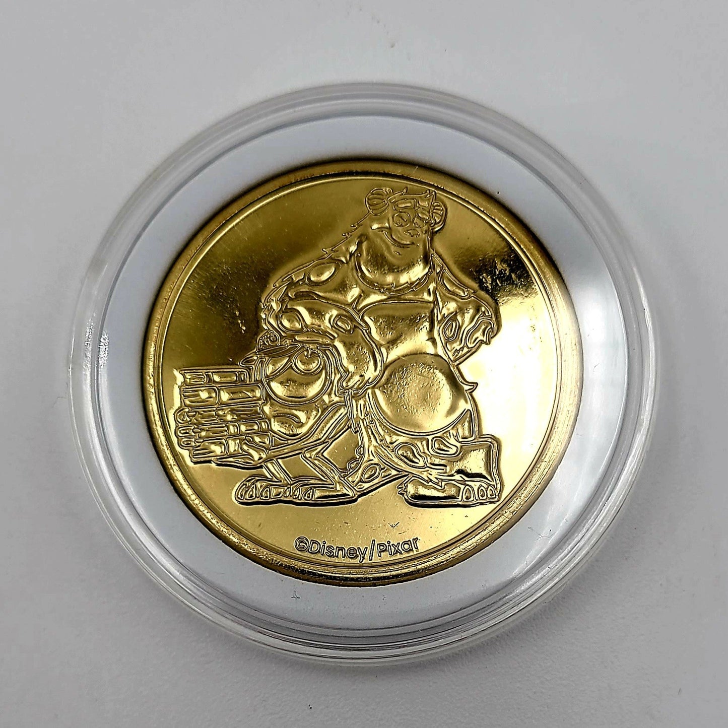 *Mike Sully Coin* Walt Disney World Parks Golden Color Metal Medallion Monsters