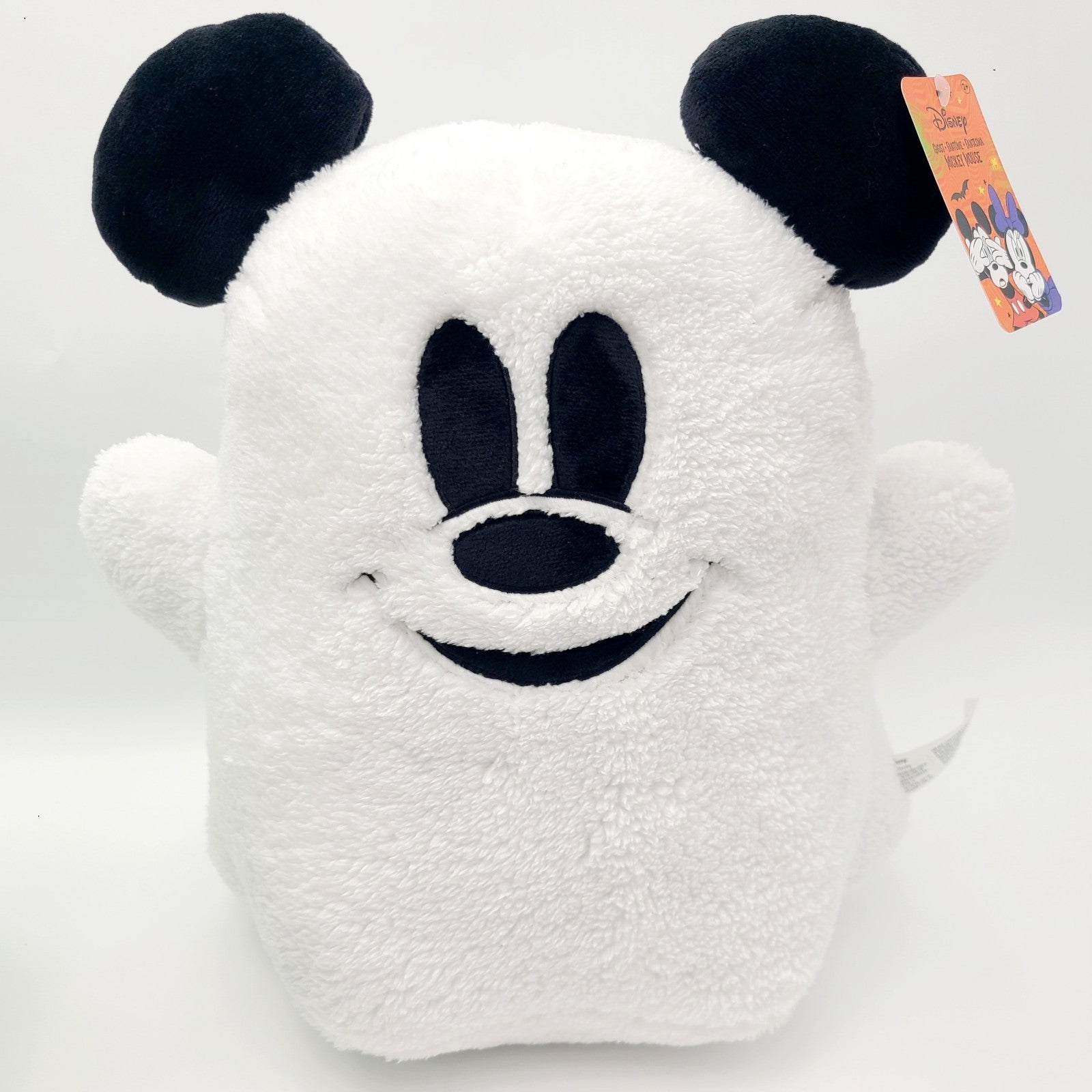*15" Tall Plush* Disney 2025 Halloween Mickey Mouse Ghost Throw Pillow Stuffed