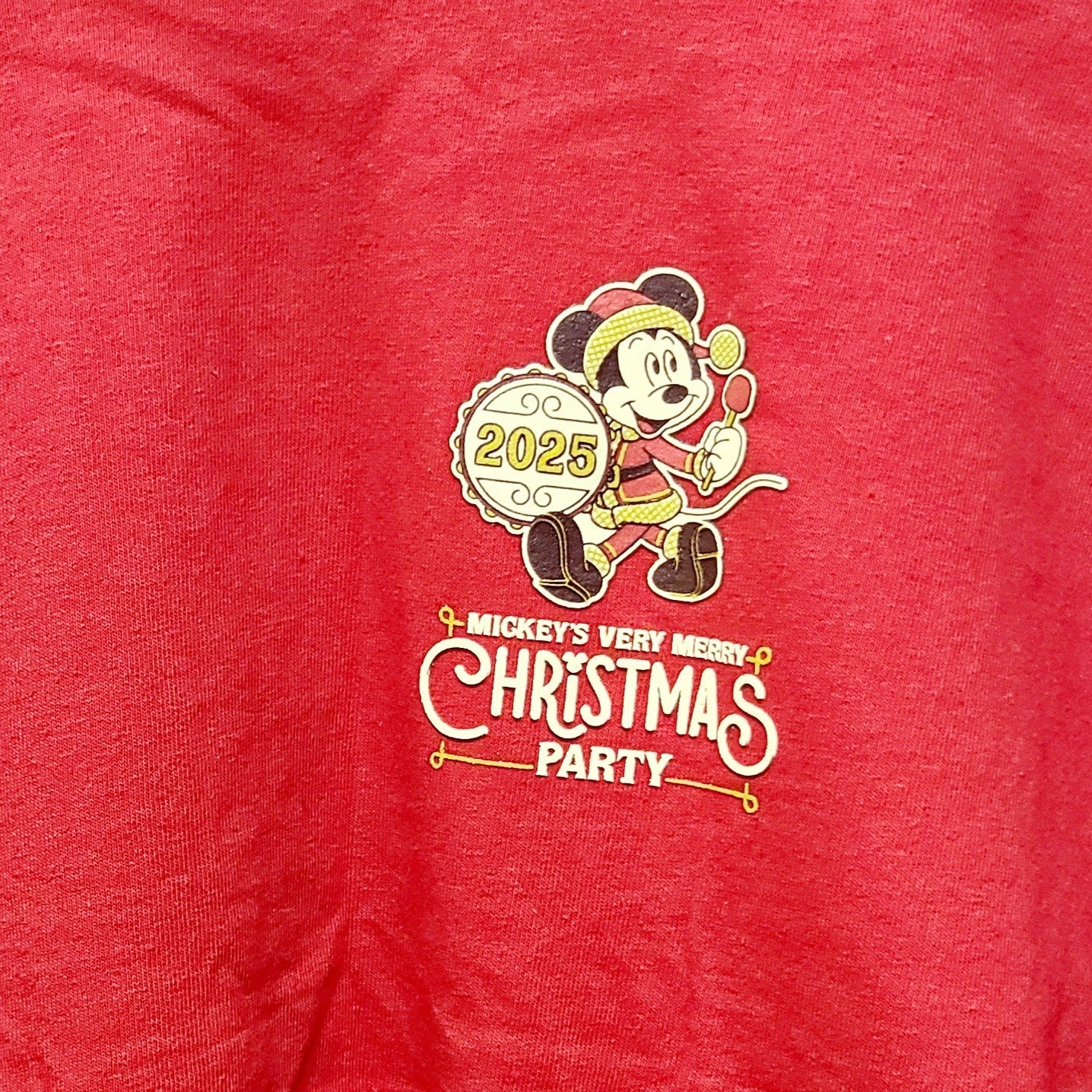 LARGE 2025 Disney Parks Mickey's Very Merry Christmas Party Spirit Jersey Adult