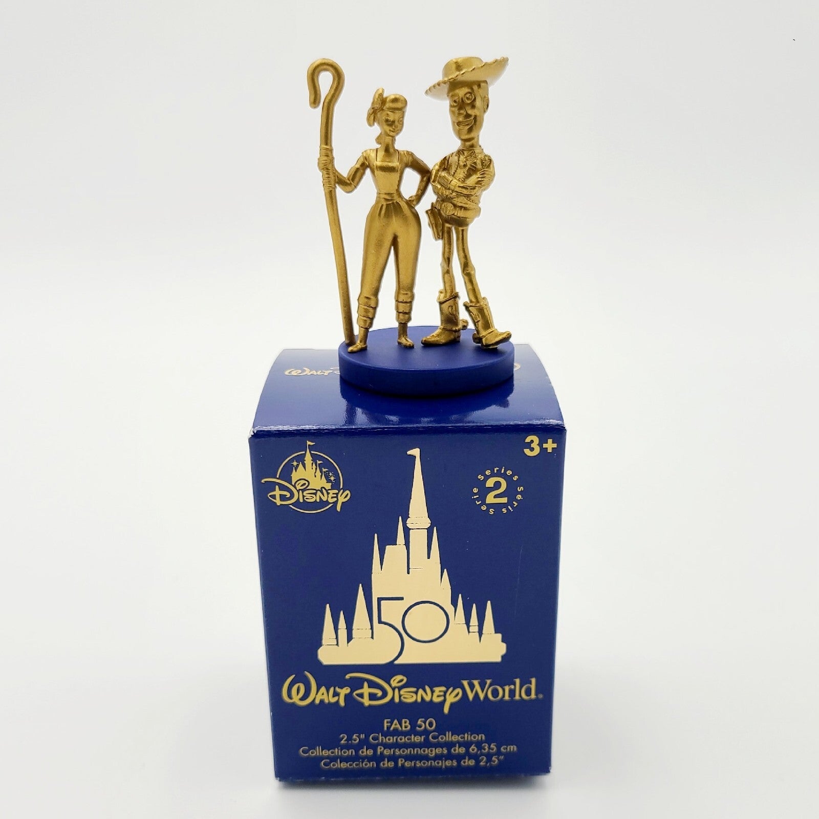 *Woody & Bo Peep* Walt Disney World Parks Fab 50 Blind Box Series 2 Gold Figure