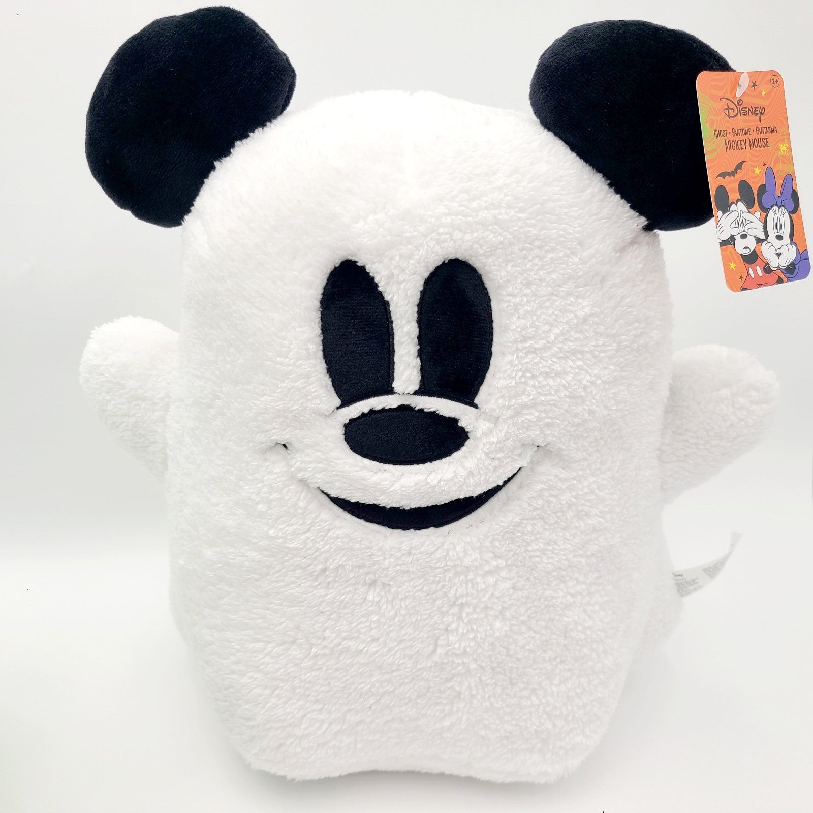*15" Tall Plush* Disney 2025 Halloween Mickey Mouse Ghost Throw Pillow Stuffed