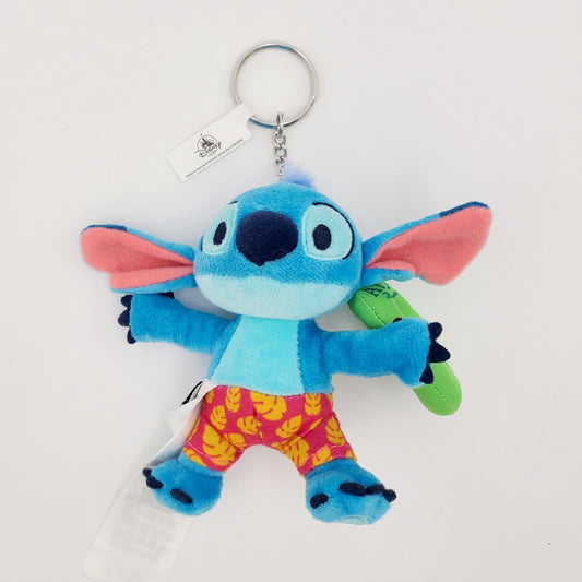 Disney Parks Aulani Resort Hawaii Stitch Keychain Plush Toy New With Tag