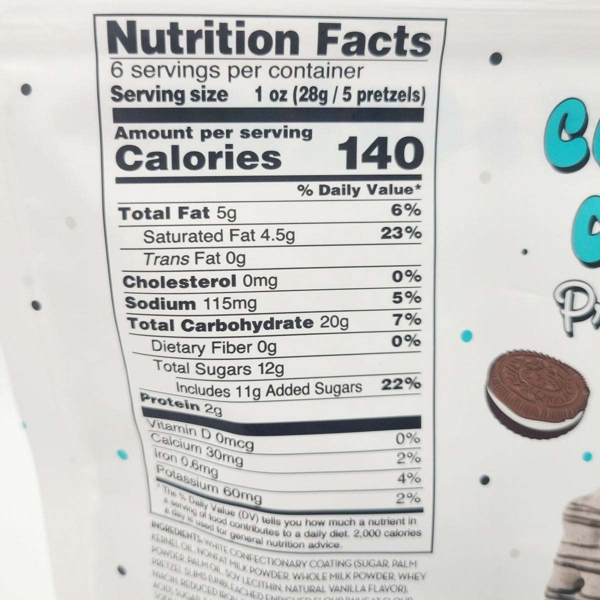 *2 Packs* Trader Joe's Cookies & Creme Cream Pretzel Slims  6 Oz Pretzels Bags