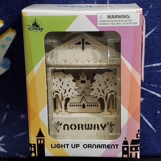 2022 Disney Park Norway Pavilion EPCOT 40th World Showcase Light Up Ornament New