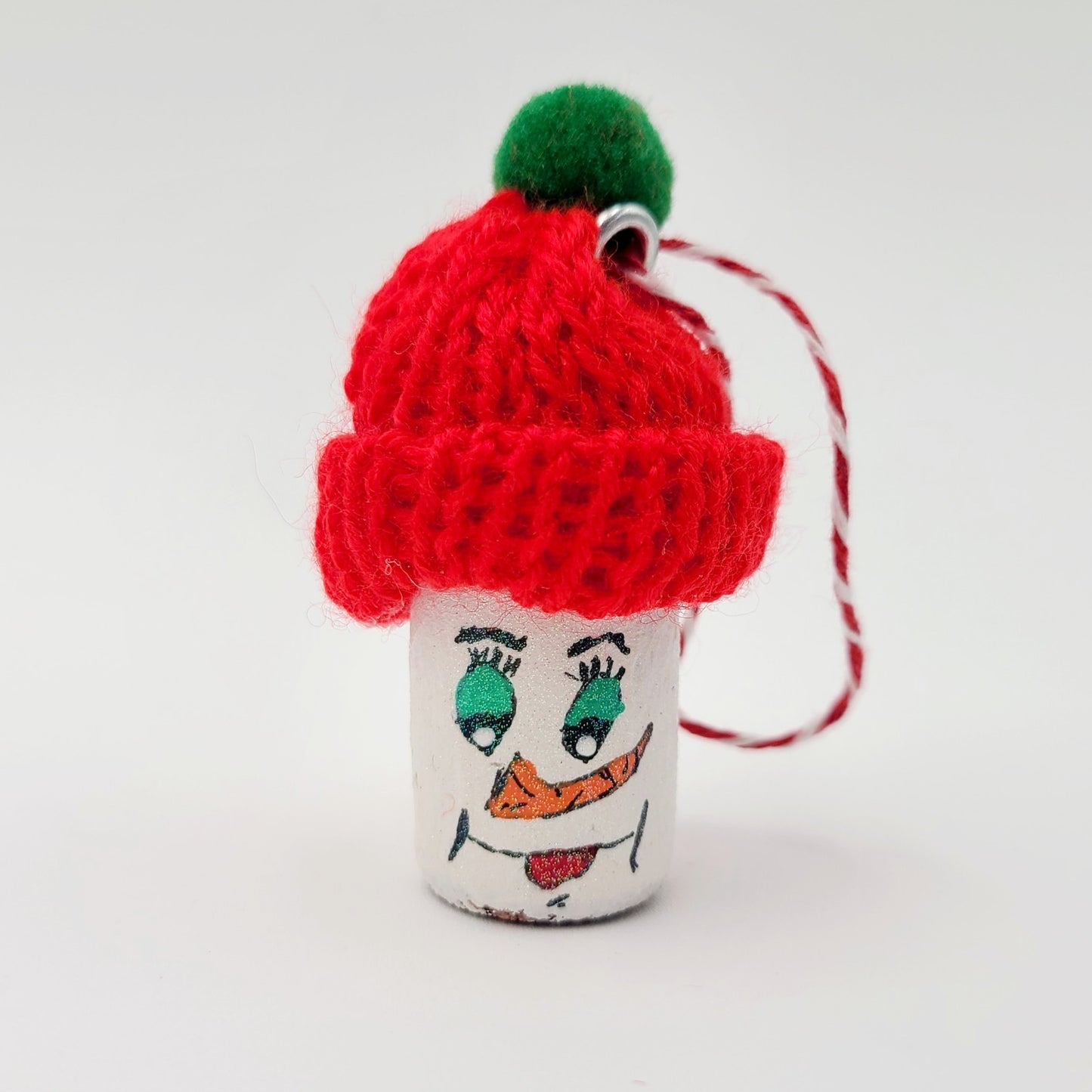 HANDMADE Cork Christmas Tree Ornament Santa Grinch Soldier Penguin Gingerbread