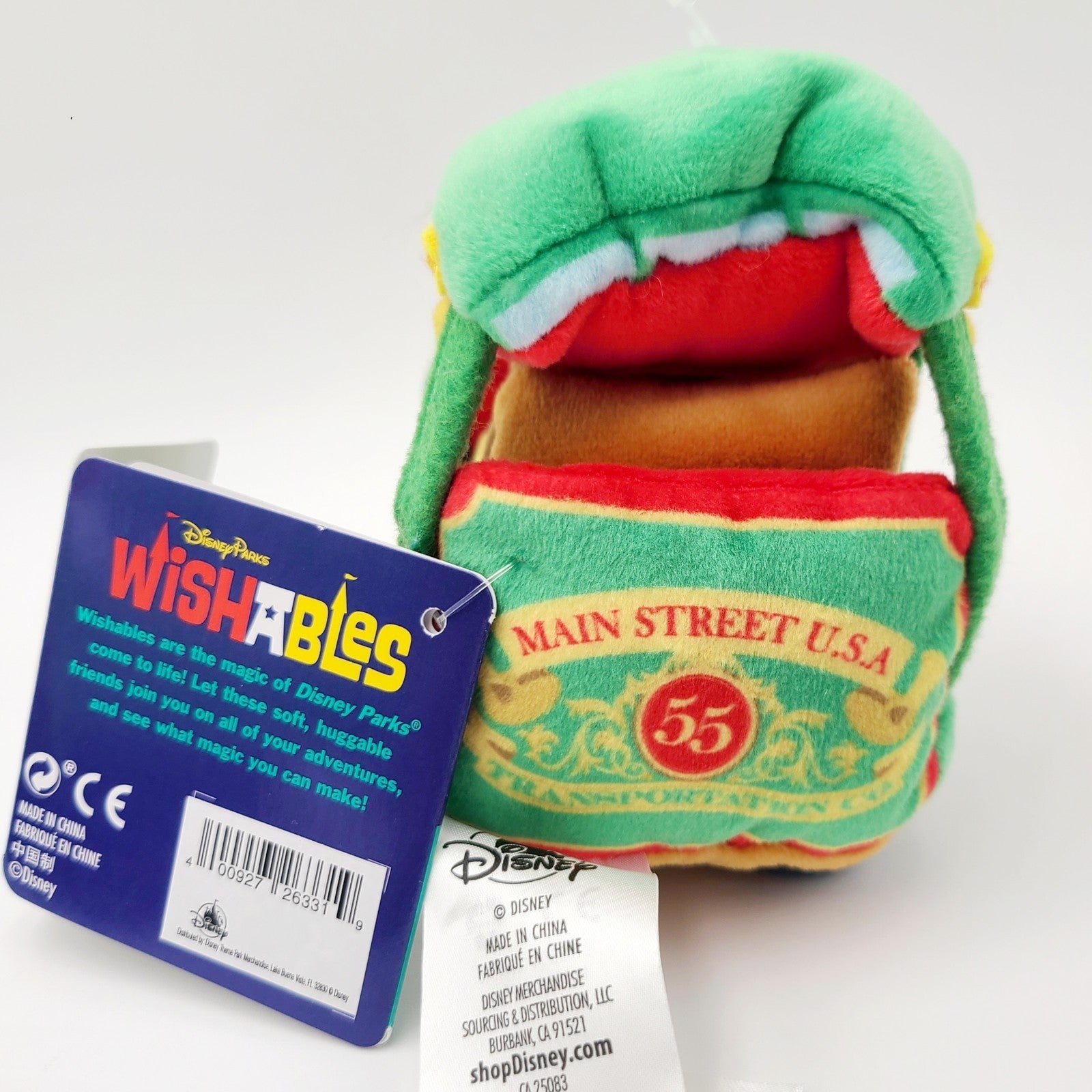 NEW Disney Parks Main Street Trolley Wishables Plush Transportation Limited LR