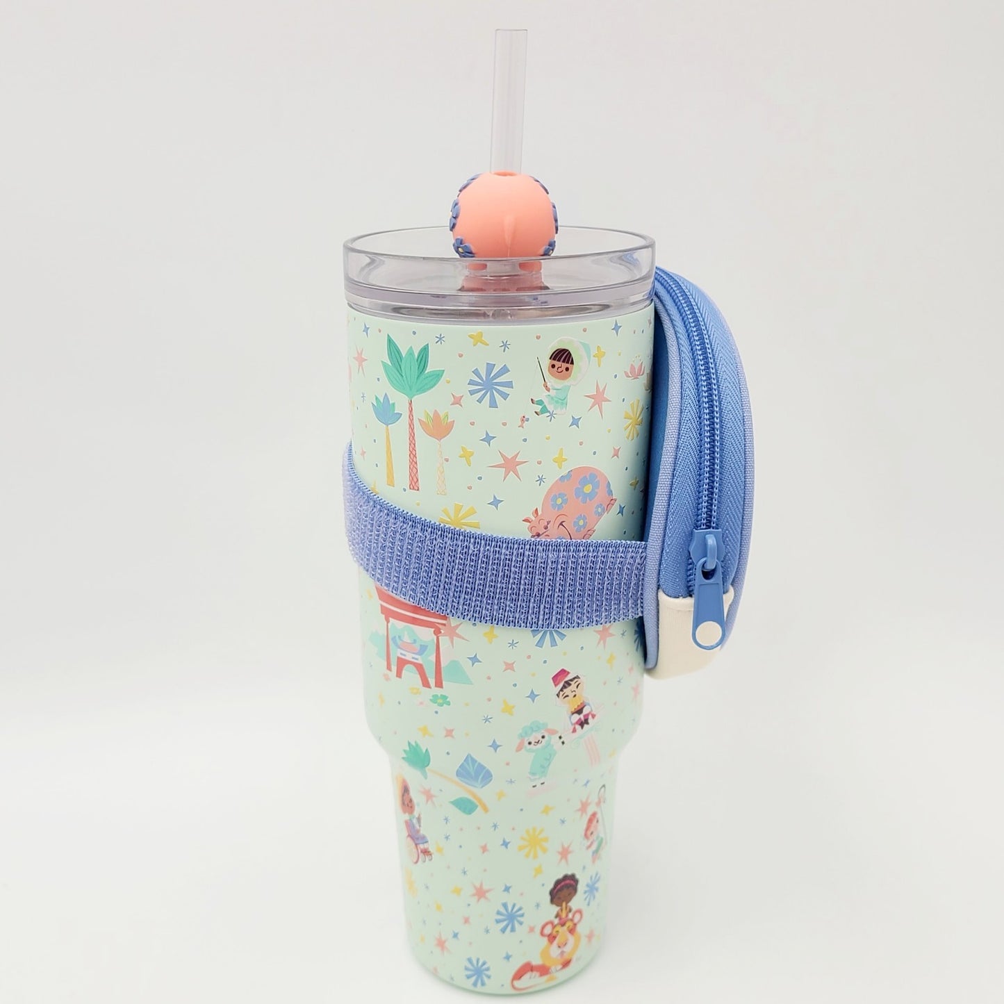 2026 Walt Disney World Park WDW It's A Small World Tumbler Zipper Pouch & Topper