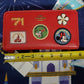 SOLD OUT Walt Disney World Parks Coach Patch Wallet Minnie Mouse Goofy Red NEW
