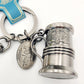 Universal Studios Wizarding World Of Harry Potter Butter Beer Metal Keychain NEW
