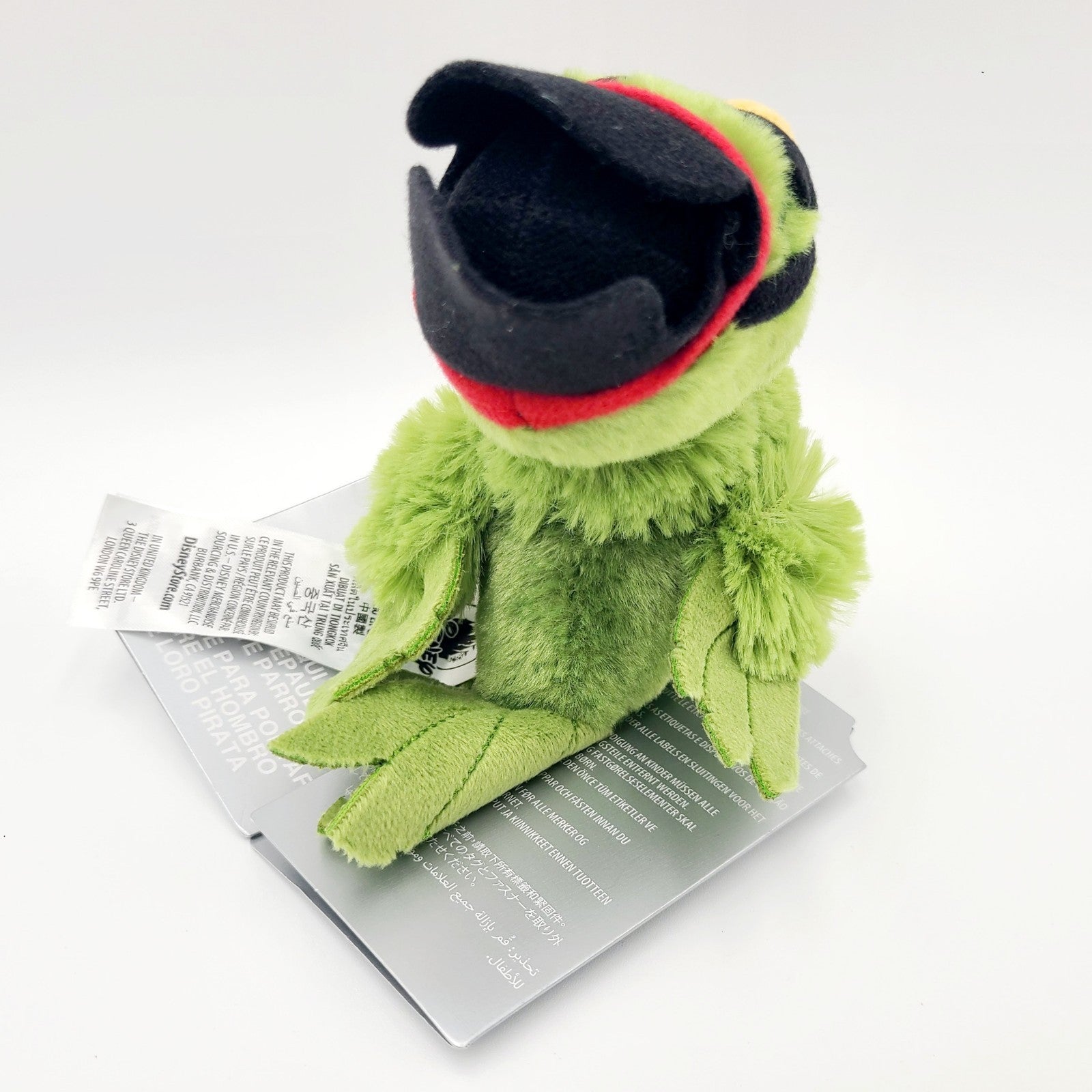 Disney Parks Pirates of the Caribbean Pirate Parrot Magnetic Shoulder Plush NEW