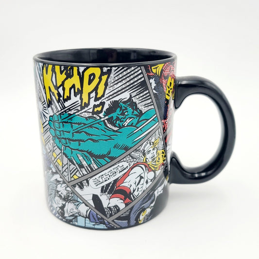 Marvel Comic Panels Ceramic Mug Holds 20 Oz Bulk Iron Man Spiderman Capt America
