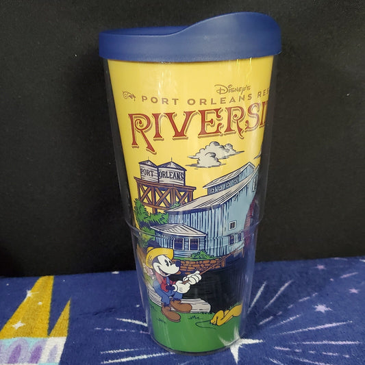 2022 Disney Port Orleans Resort Riverside Mickey Pluto 24 oz Tervis Tumbler WDW