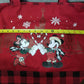 2019 Disney Parks Mickey Mouse & Minnie Christmas Canvas Tote Bag Holiday Gift