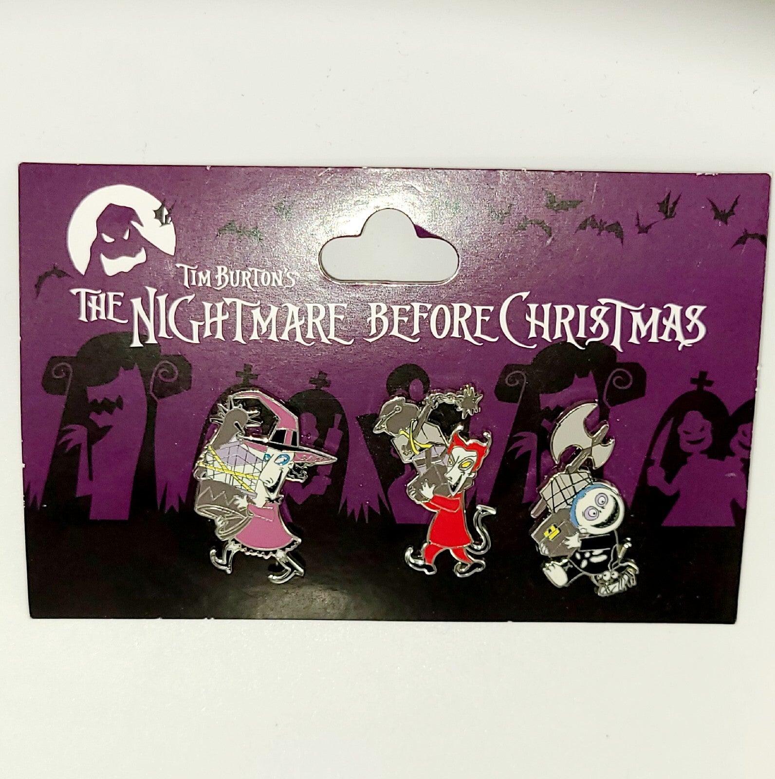 New 3 pin set Disney Parks Nightmare Before Christmas -Lock Shock Barrel Trading