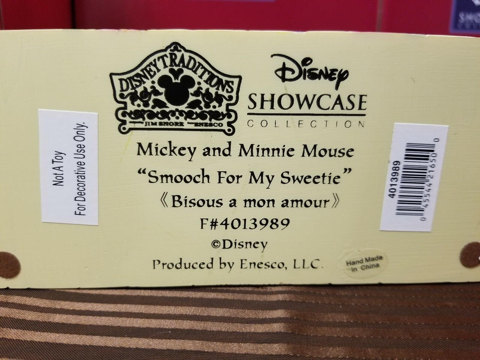 Disney Parks Traditions Jim Shore Mickey & Minnie "Smooch for My Sweetie" Kiss