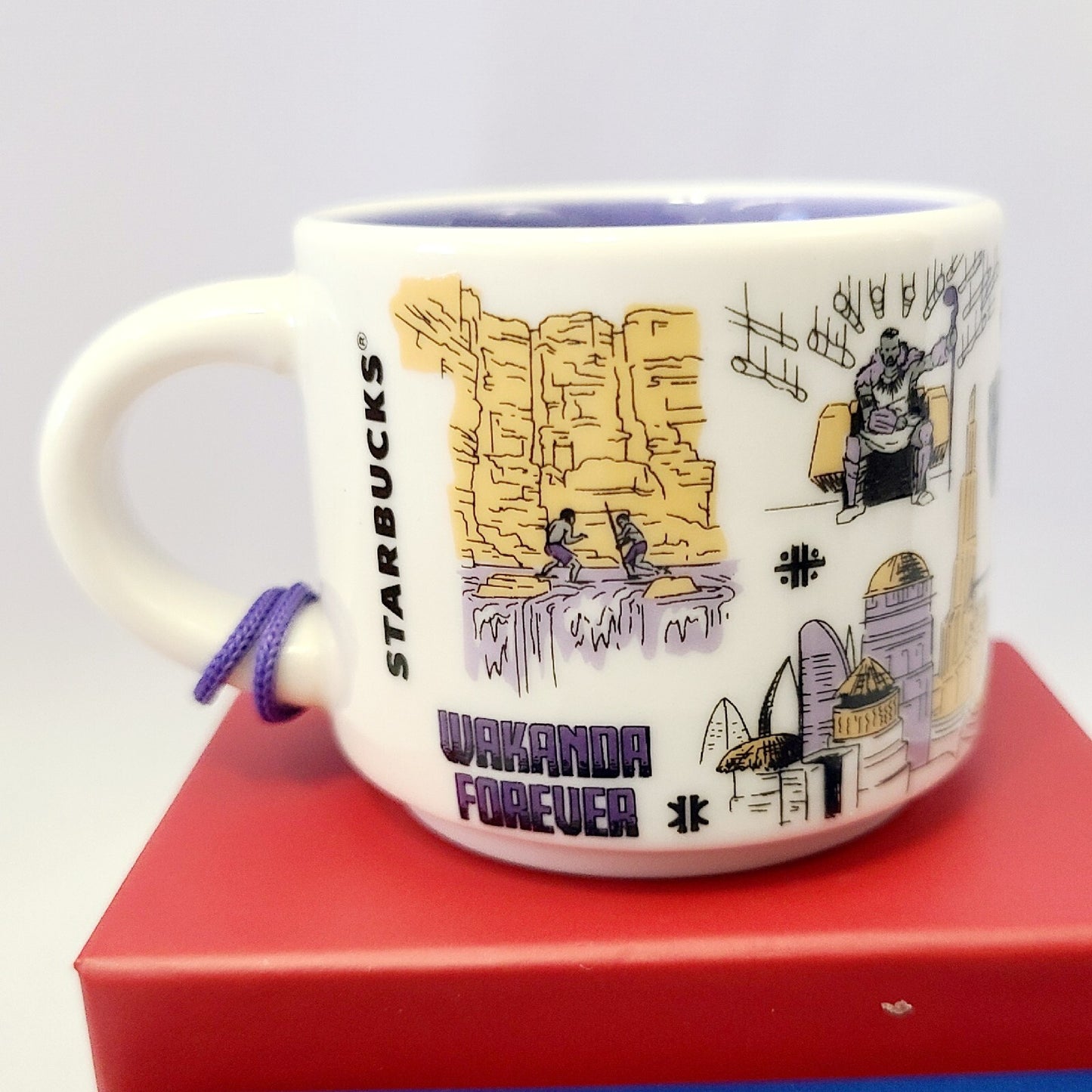 Disney Parks Starbucks Been There Black Panther Wakanda Forever ORNAMENT 2oz Mug