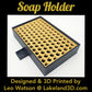 Soap Holder w/ Spout 3D Printed Black & Gold Decor Gift Decoration Lakeland3D