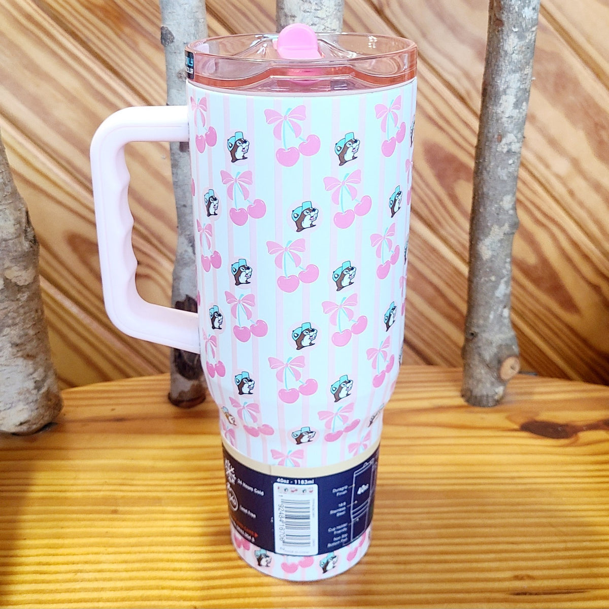 2026 Buc-ee’s Pink Bow & Cherry Backpack & Yukon Tumbler 40oz Bucees Cherries