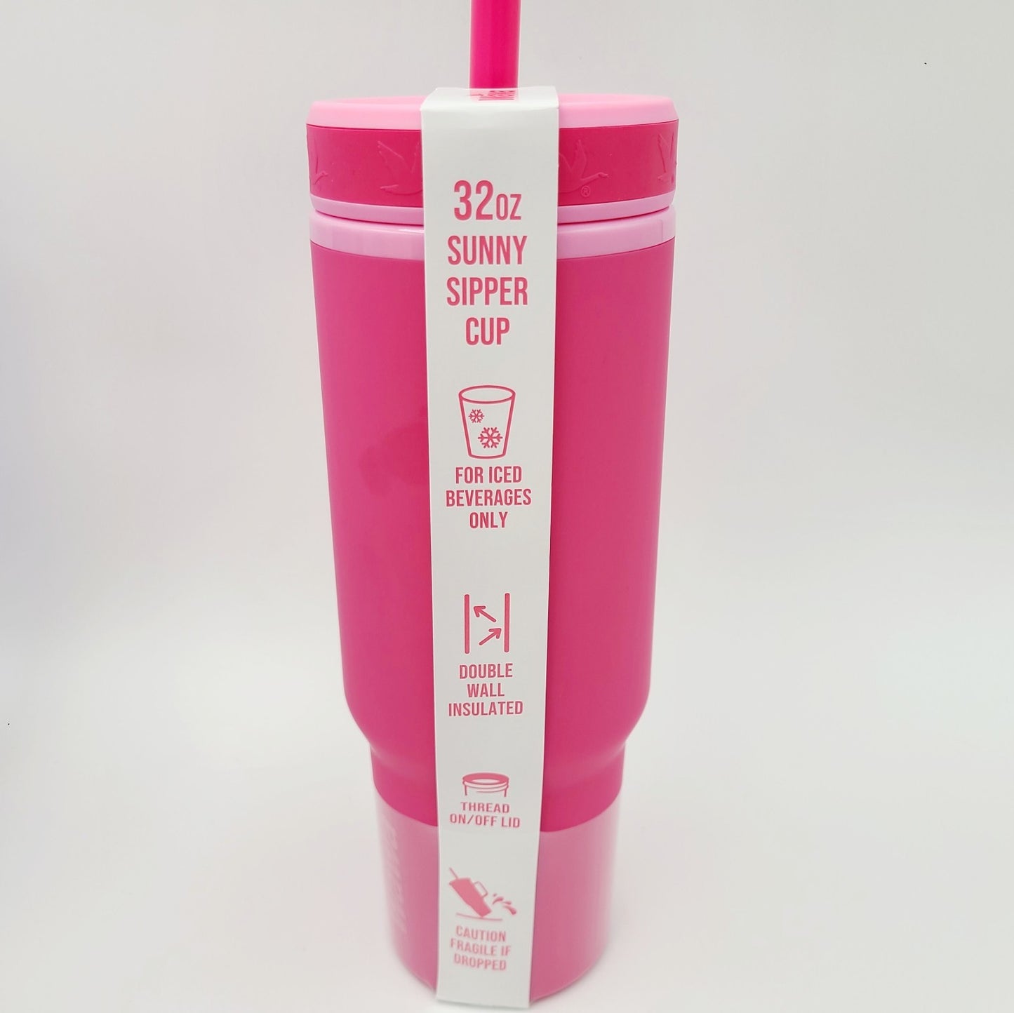 *Set of 4* Wawa Tumbler Mug w/Handle 32 Oz ICED BEVERAGE Teal Pink Purple Yellow