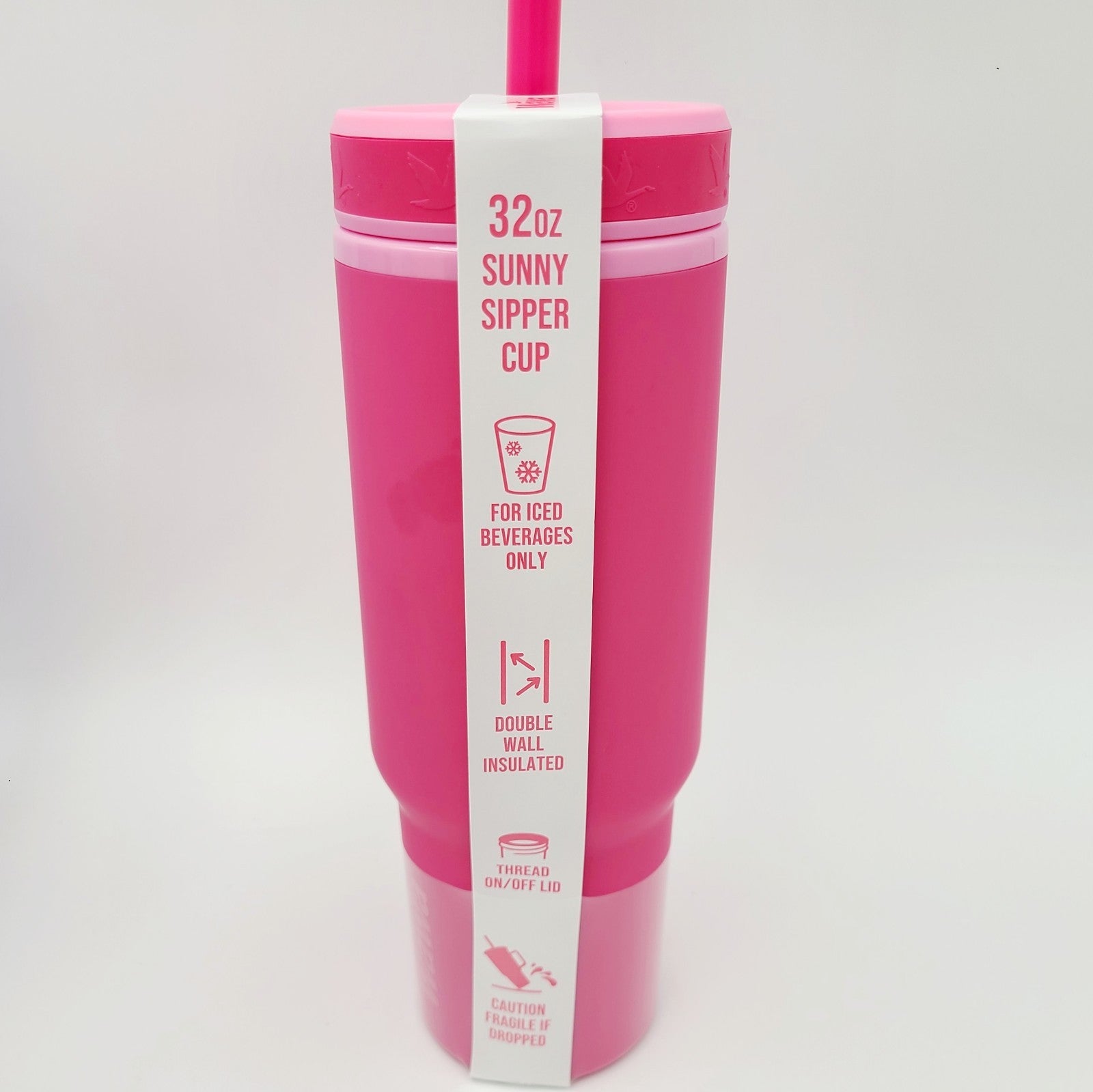 *Set of 4* Wawa Tumbler Mug w/Handle 32 Oz ICED BEVERAGE Teal Pink Purple Yellow