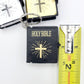 *12 TOTAL Keychain Bible* 4x Gold Silver Black Paper Pendant Holy Religious