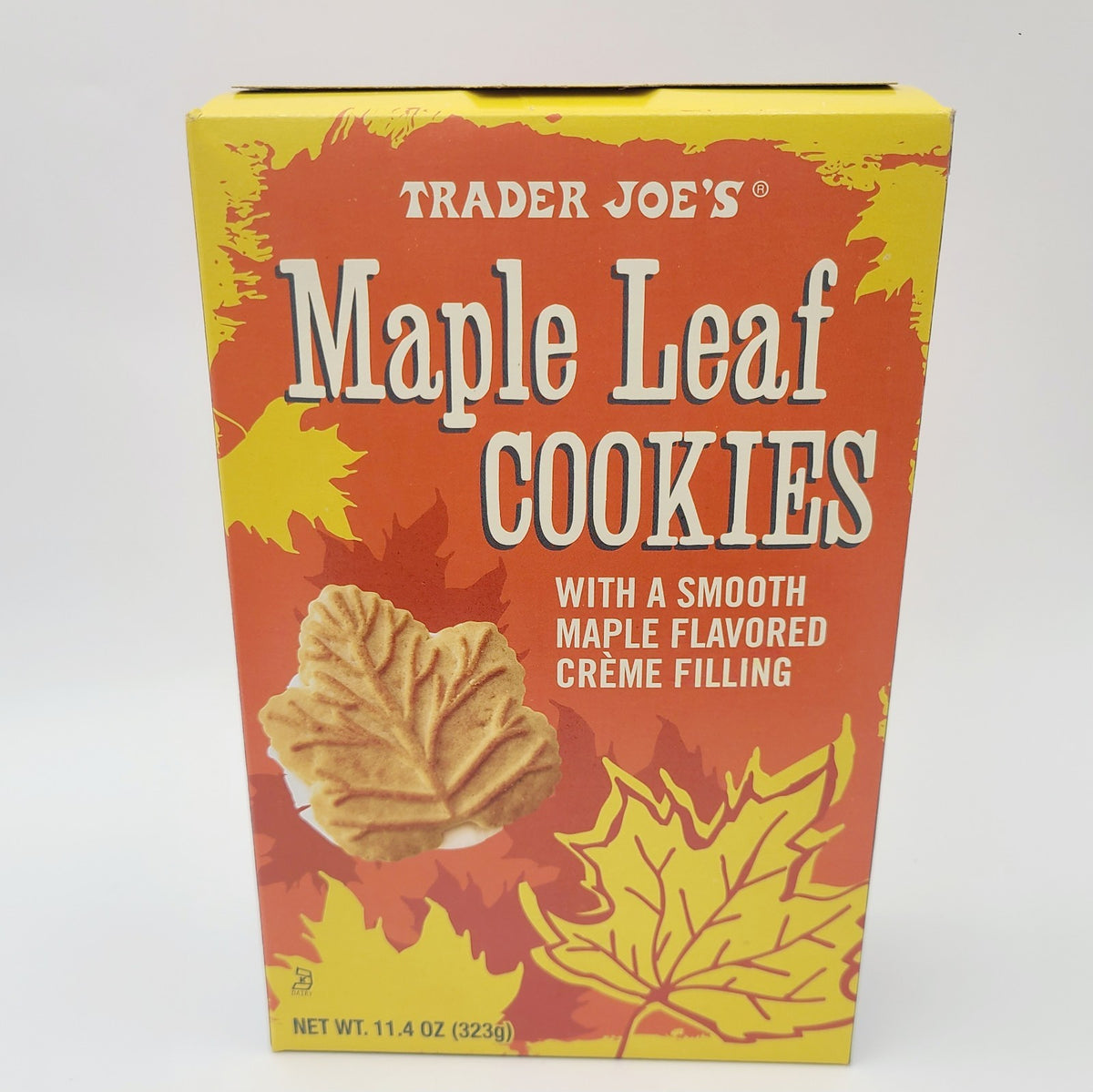 *2 Boxes* Trader Joe's Maple Leaf Cookies with Smooth Maple Crème Filling 11.4oz
