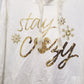 LARGE Disney Parks Stay Cozy Christmas Holiday Hooded Sweatshirt Pockets Mickey