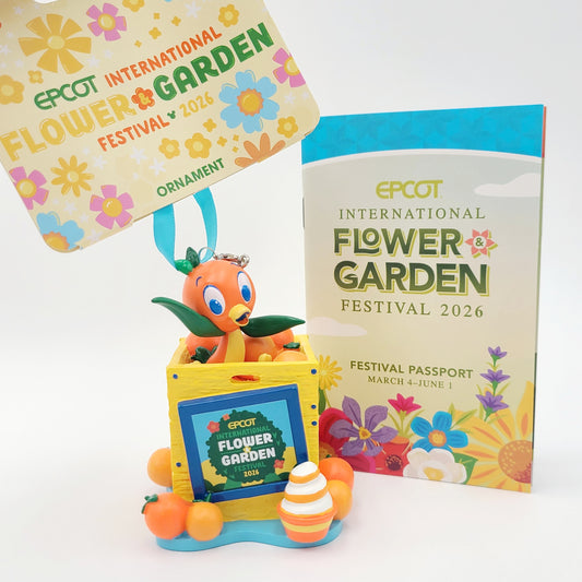 2026 Walt Disney World Parks Epcot Flower Garden Festival Orange Bird Ornament