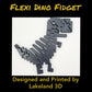 *Choose Color* 3D Printed Chrome DINO Dinosaur T-Rex Flexi Fidget Toy Decor Gift