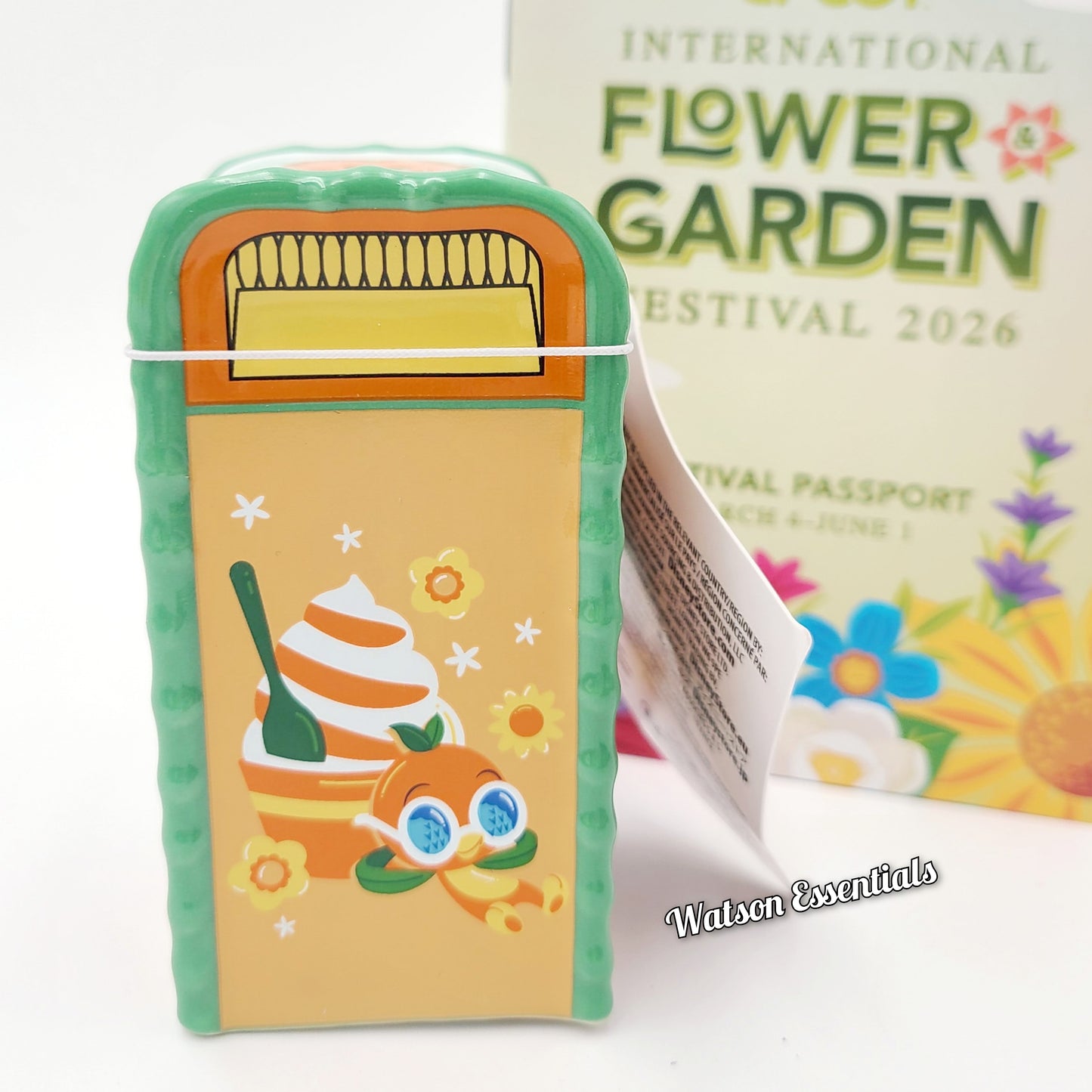 (1) Disney Park 2026 Epcot Flower Garden Festival Orange Bird Salt Pepper Shaker