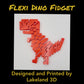 *Choose Color* 3D Printed Chrome DINO Dinosaur T-Rex Flexi Fidget Toy Decor Gift