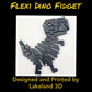 *Choose Color* 3D Printed Chrome DINO Dinosaur T-Rex Flexi Fidget Toy Decor Gift